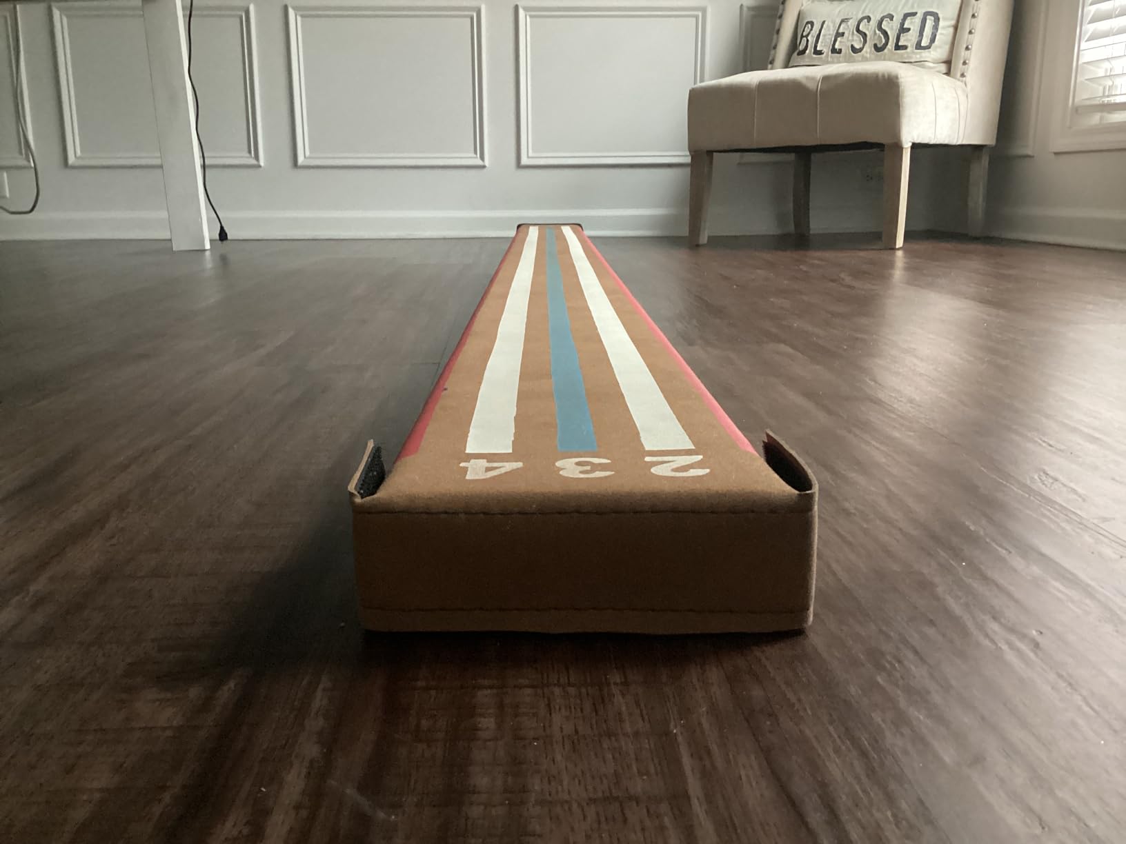 Tumbl Trak 8 Ft Laser Balance Beam with Solid Wood Core Gymnastics Low Balance Training Beam customer photo 2