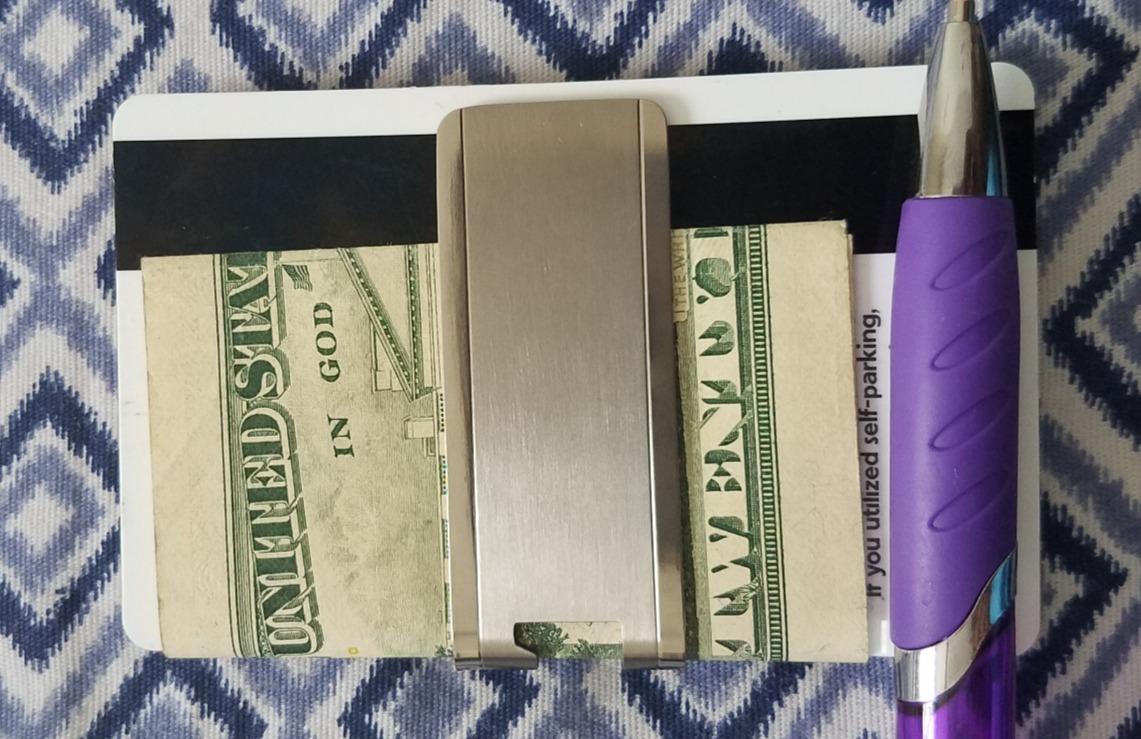 Titanium Slim Cash Metal Money Clip for Men Women Wallet Credit Card Holder | School Supplies for College Essentials for Guys, Christmas Gif Stocking Stuffers for Women Bottle Opener for Him customer photo 1