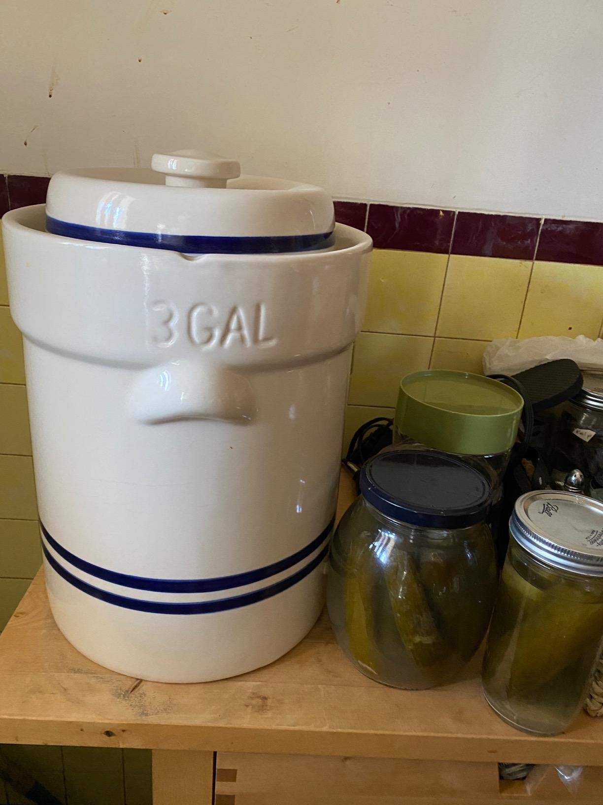 Ohio Stoneware 3 Gallon Fermentation/Preserving Crock Set - Great for Pickling and Sauerkraut customer photo 2