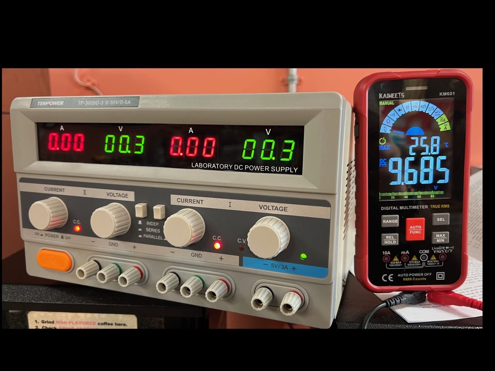 Tekpower TP-3005D-3 Digital Variable Triple Outputs Linear-Type DC Power Supply, 0-30 Volts @ 0-5 Amps customer photo 1