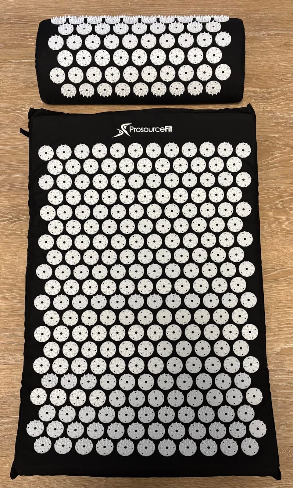ProsourceFit Acupressure Mat and Pillow Set for Back/Neck Pain Relief and Muscle Relaxation, Black customer photo 1
