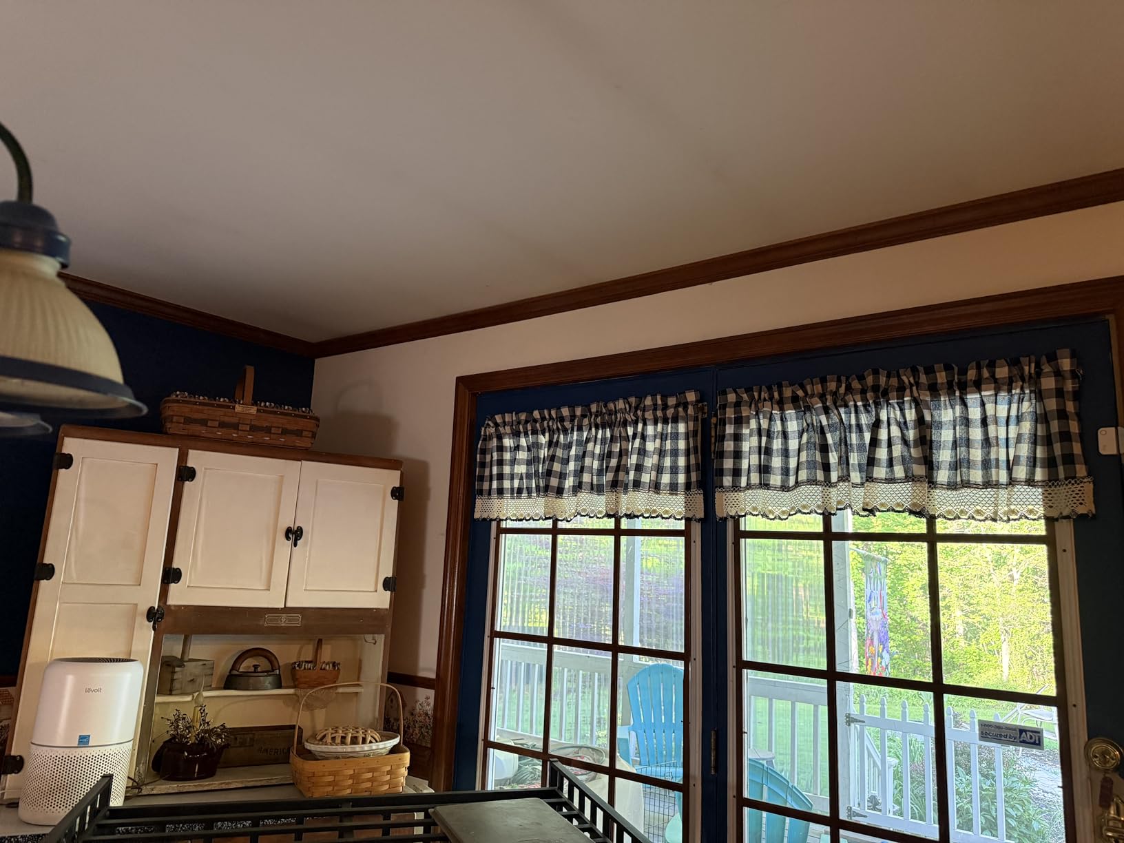Buffalo Check Valance Curtains, 58 x 14 in, Black & White Plaid | Light-Filtering Fabric, Valance Header, and Printed Pattern customer photo 1