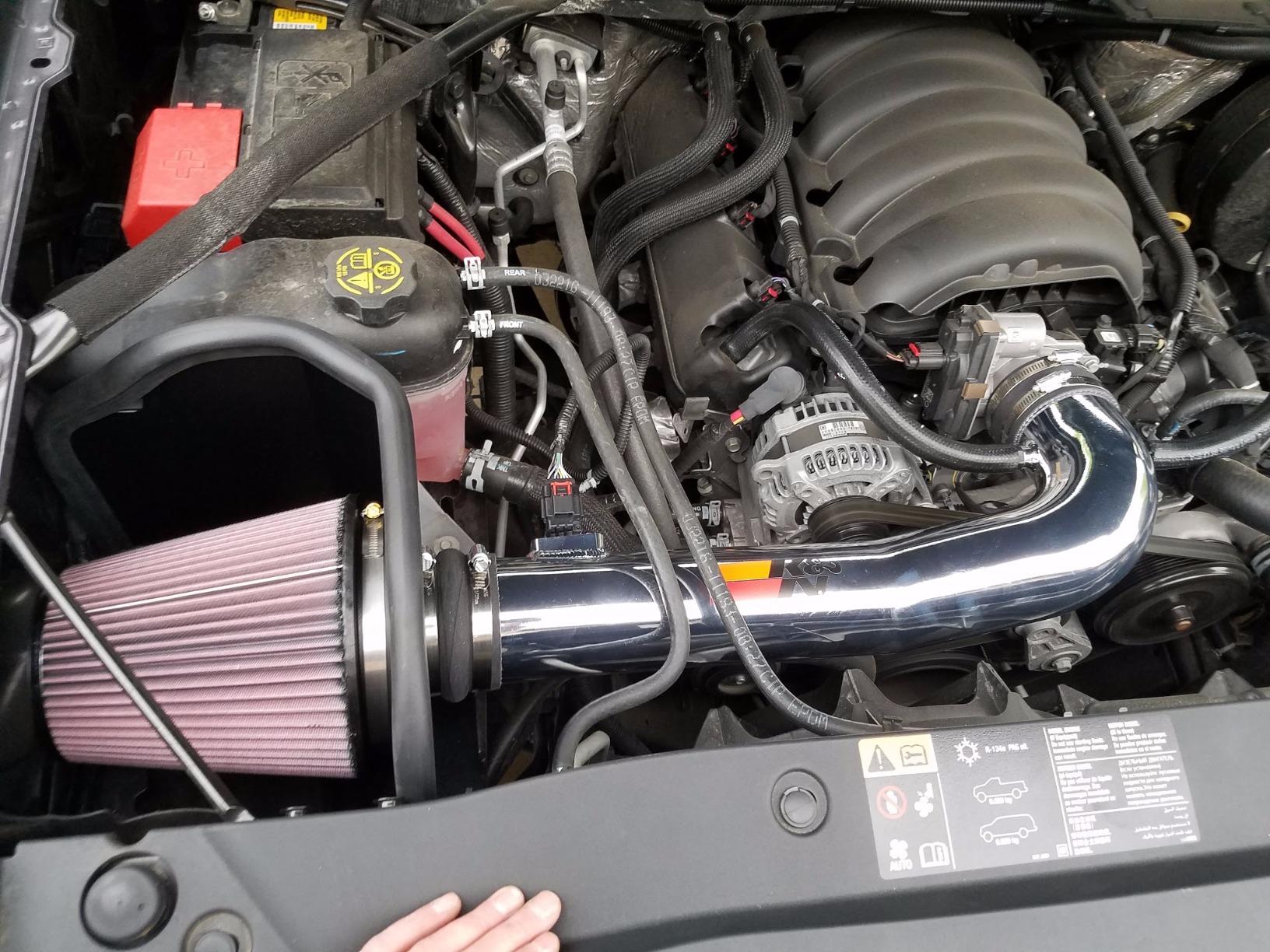 Cold Air Intake System: High-Flow Air Filter, Increase Performance & Towing: Compatible with 2014-2020 Chevy/GMC/Cadillac Silverado 1500, Suburban, Tahoe, Sierra 1500, Yukon, Escalade, 77-3082KP customer photo 2