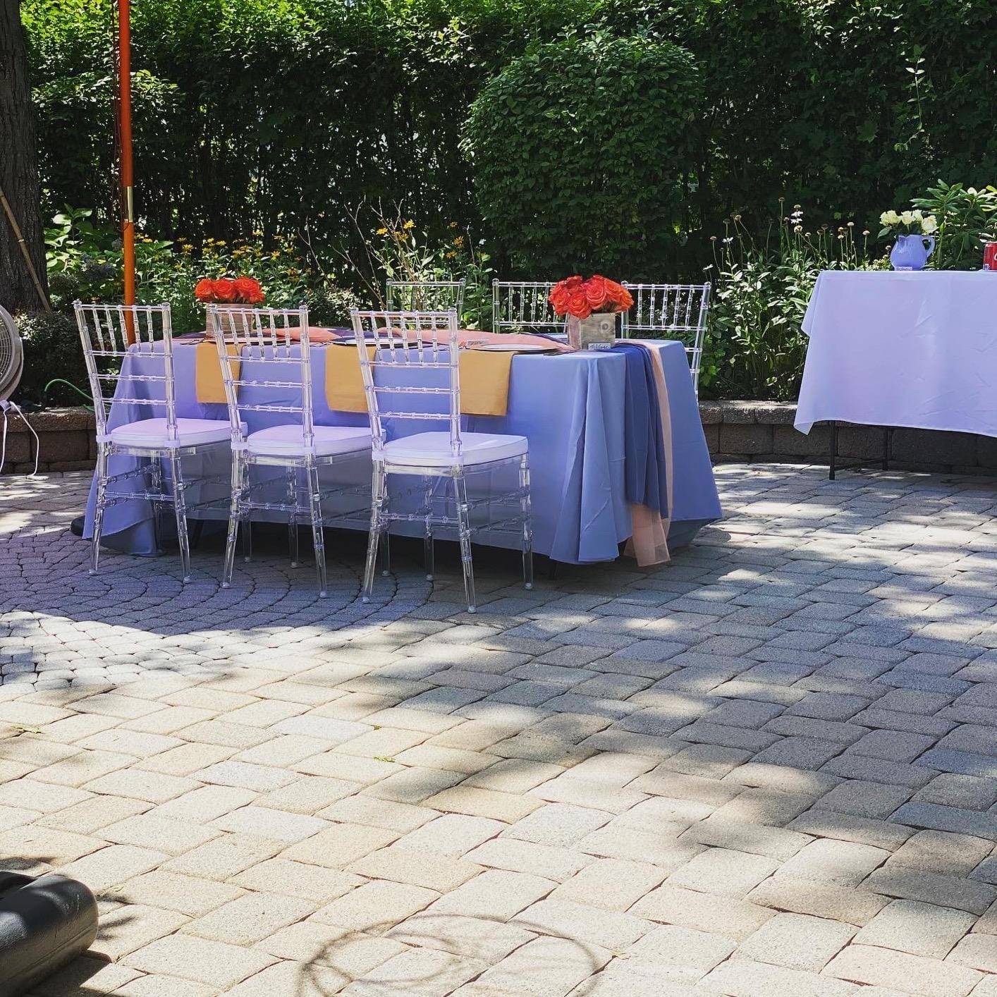 Flash Furniture Flash Elegance Crystal Ice Stacking Chiavari Chair | Weddings And Parties, Durable Resin, Easy To Clean customer photo 2