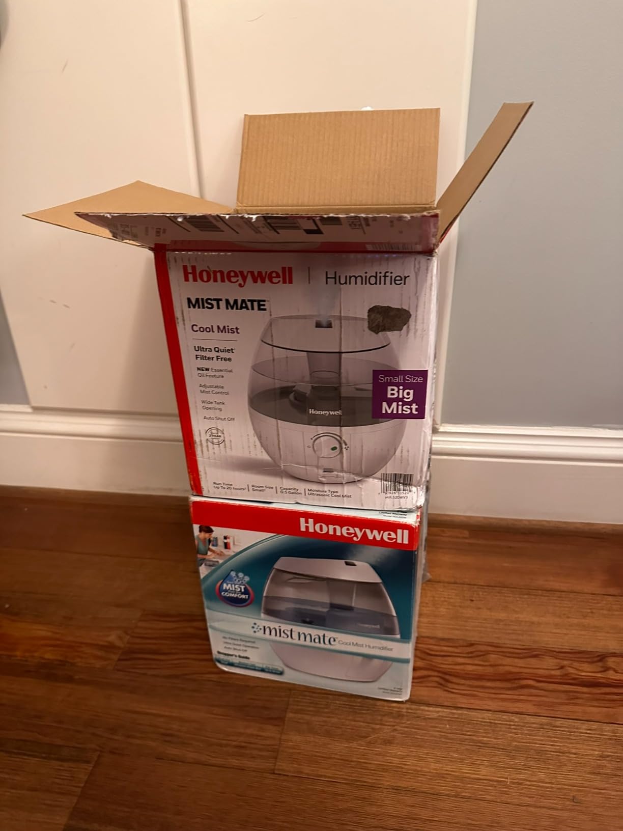 Honeywell HUL520B Mistmate Cool Mist Humidifier Black With Easy Fill Tank & Auto Shut-Off, For Small Room, Bedroom, Baby Room, Office customer photo 1