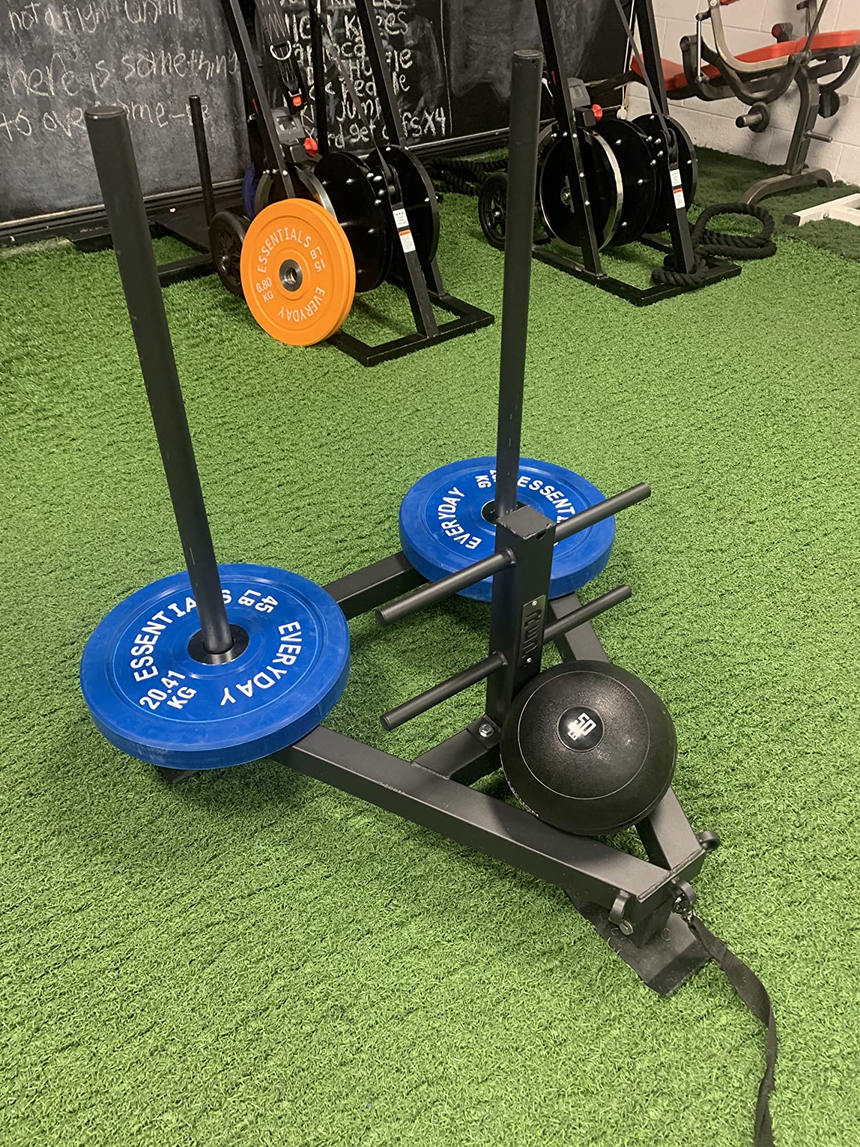 Rep Fitness Weight Sled | Push Pull Sleds Options for Training | Speed & Agility Workout Equipment | Gym Equipment | Football Strength Training | Heavy Duty Weighted Sled | Indoor Outdoor Exercise customer photo 1