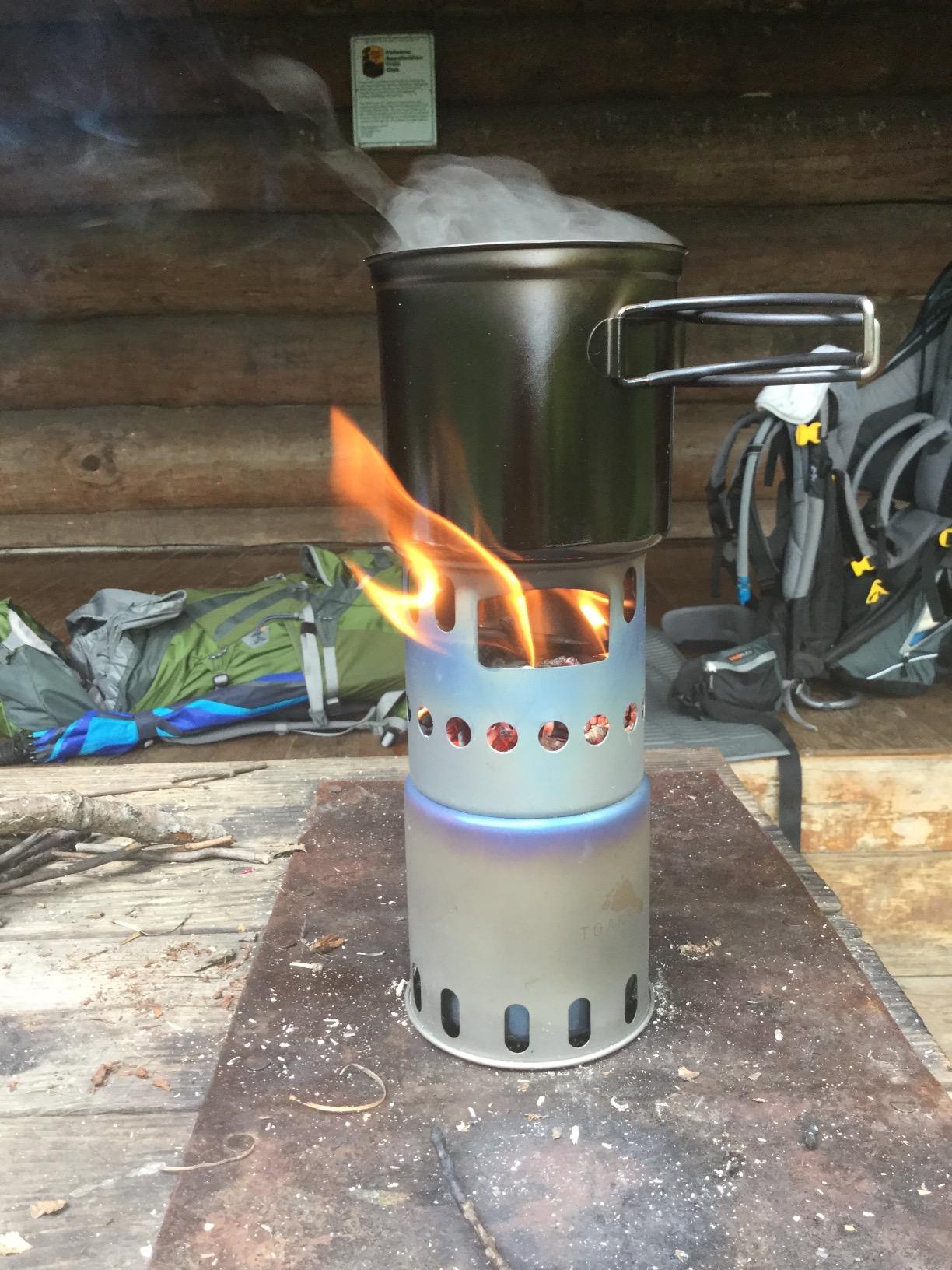TOAKS Titanium Large Collapsible Wood Burning Stove - Ultralight, Compact & Durable for Backpacking, Camping, and Survival customer photo 1