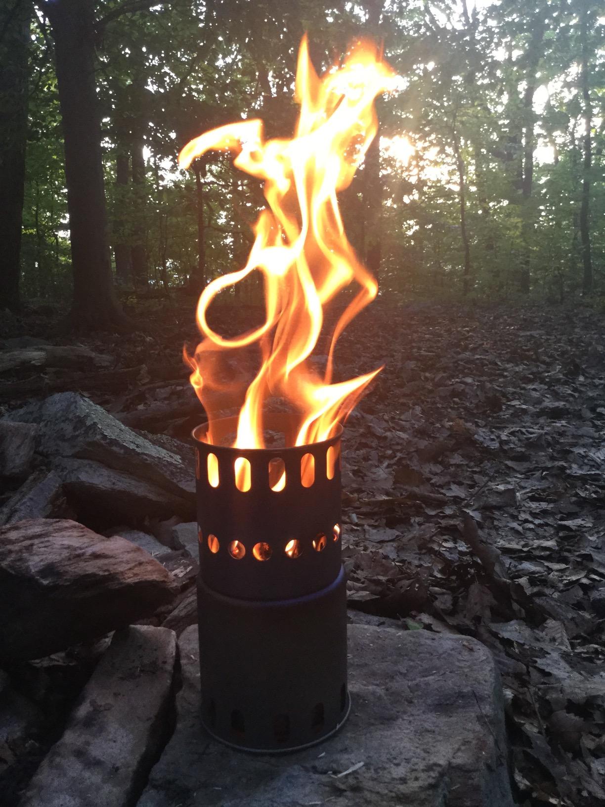 TOAKS Titanium Large Collapsible Wood Burning Stove - Ultralight, Compact & Durable for Backpacking, Camping, and Survival customer photo 2