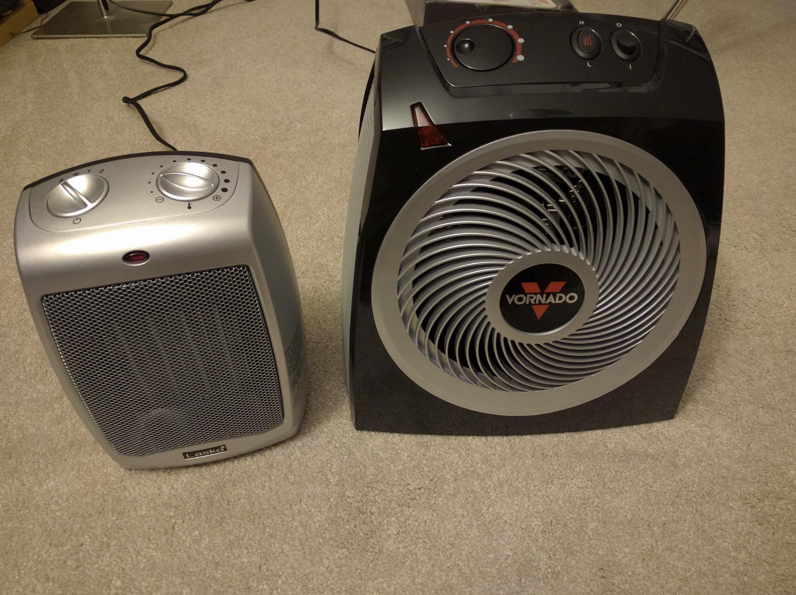 Vornado VH10 Space Heater for Indoor Use, Adjustable Thermostat, 2 Heat Settings, Advanced Safety Features, Integrated Carry Handle, Large Heater for Bedroom, Kitchen, and Living Room, Quiet, Black customer photo 2