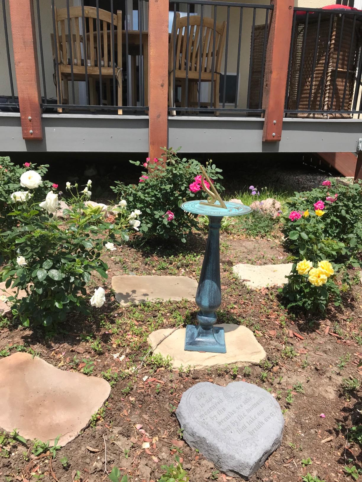 BestNest Rome Grow Old with Me Sundial and Baluster Pedestal customer photo 2