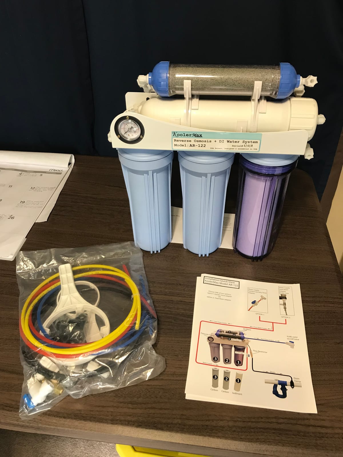 AR-122 6-stage RO+DI Aquarium Reef Reverse Osmosis Water System 150 GPD New Complete customer photo 2