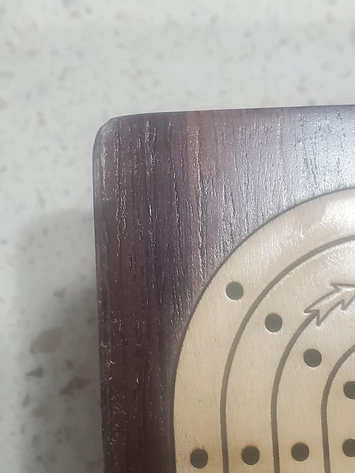 House of Cribbage - Continuous Cribbage Board Inlaid 4 Tracks Rosewood/Maple with Sliding Lids and Drawer customer photo 2