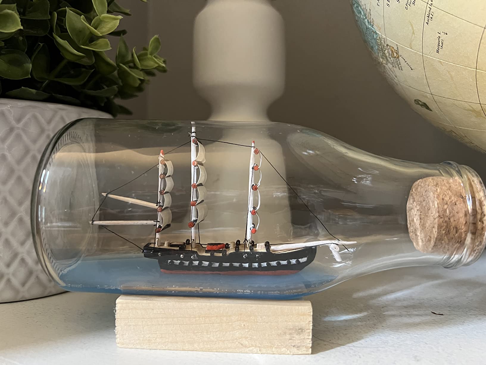 USS Constitution Ship Build Your Own Boat In A Bottle Model Kit - Made In US customer photo 2