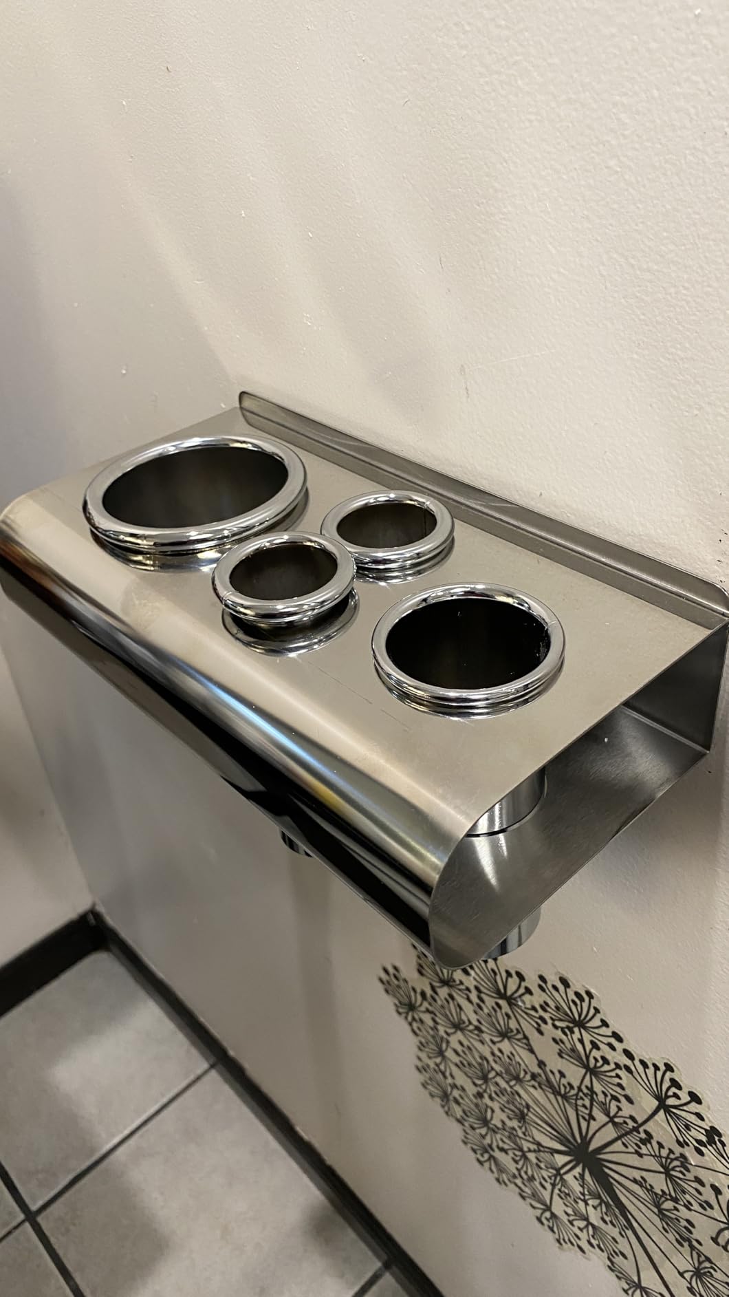 Pibbs 473 Stainless Steel Appliance Holder for Salon Hot Tools | Heavy-Duty Stainless Steel, Holds Dryer Curling Irons And Flat Irons, Wall Or Station Mount, Heat-Resistant, Rust-Proof customer photo 1