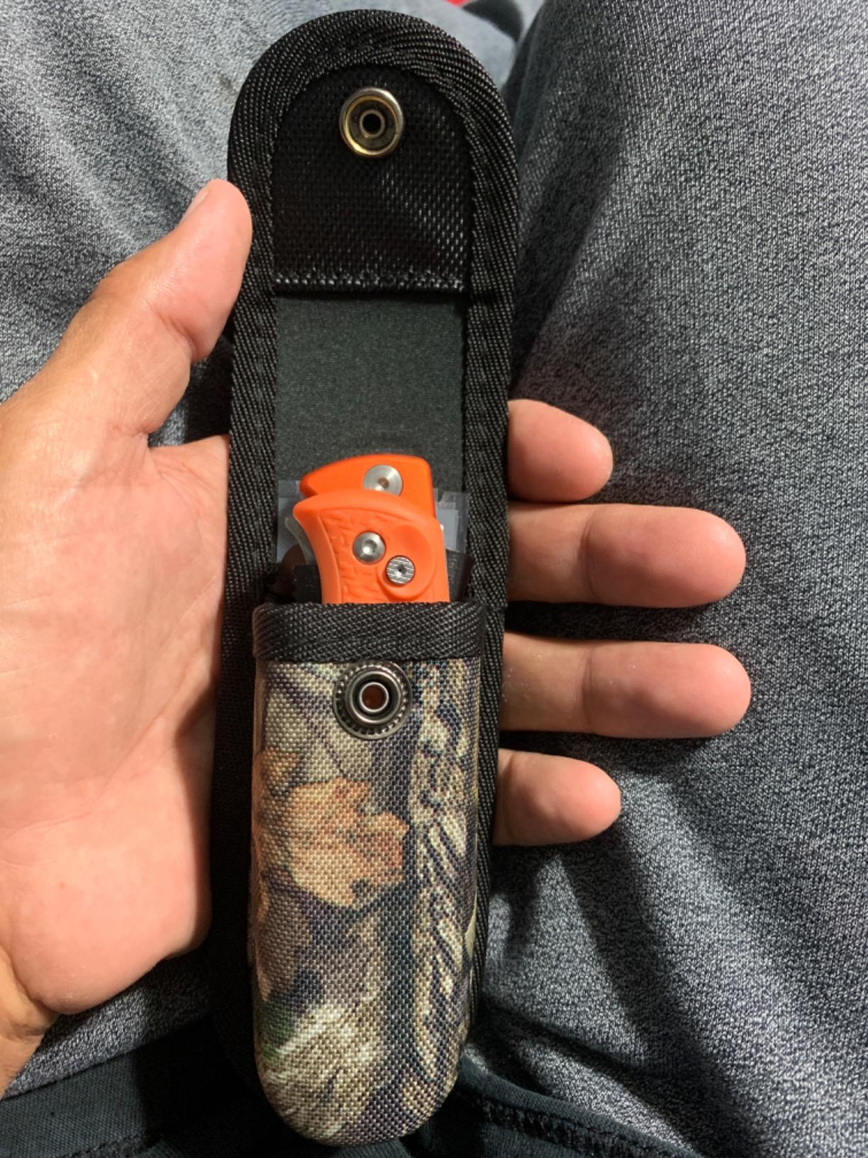 OUTDOOR EDGE RazorPro Double Blade Hunting Knife with Flip N' Zip Bone Saw - Folding Knife with Gutting Blade & Replaceable RazorSafe Skinning Edge, Includes Camo Nylon Sheath customer photo 2