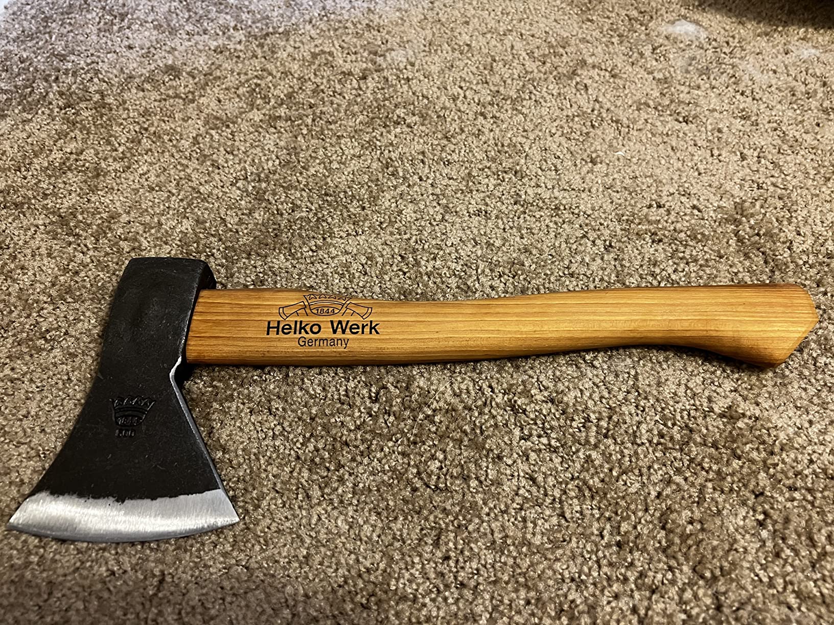 1844 Helko Werk Germany Traditional Rheinlander Hatchet (11326) | Made in Germany Camping and Bushcraft Hatchets, Backpacking Handmade Rheindland Hatchet - Head 1.25 lbs, Handle 14 in. customer photo 2