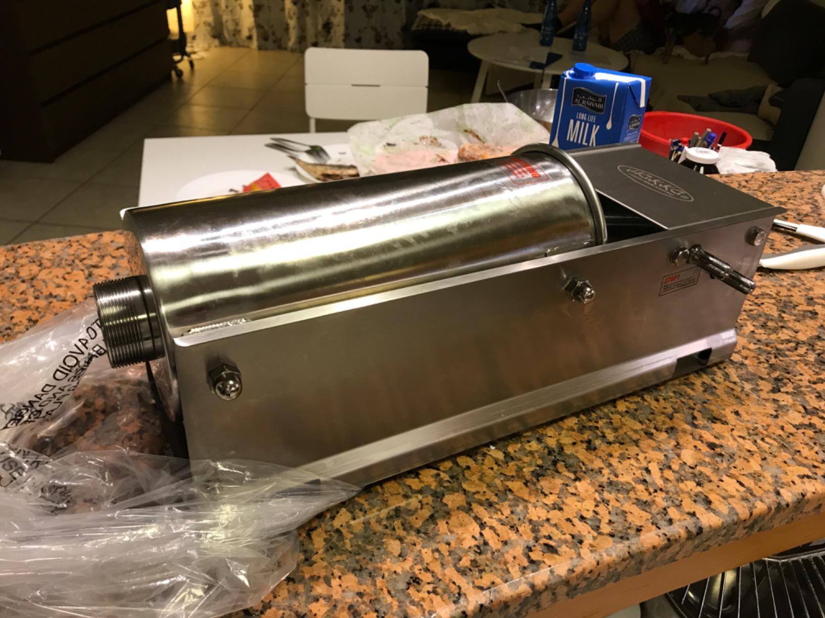 Hakka 22 Lb/10 L Sausage Stuffer 2 Speed Stainless Steel Vertical Meat Filler customer photo 2