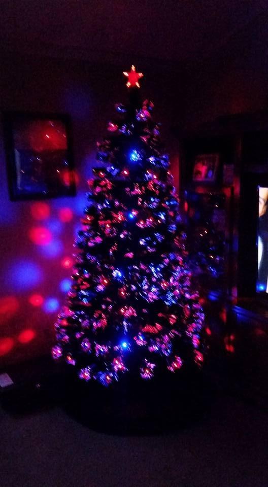 Best Choice Products 7ft Pre-Lit Fiber Optic Artificial Pine Christmas Tree, Holiday Décor Centerpiece w/ 280 Multicolored LED Lights, 8 Sequences, Foldable Stand customer photo 1