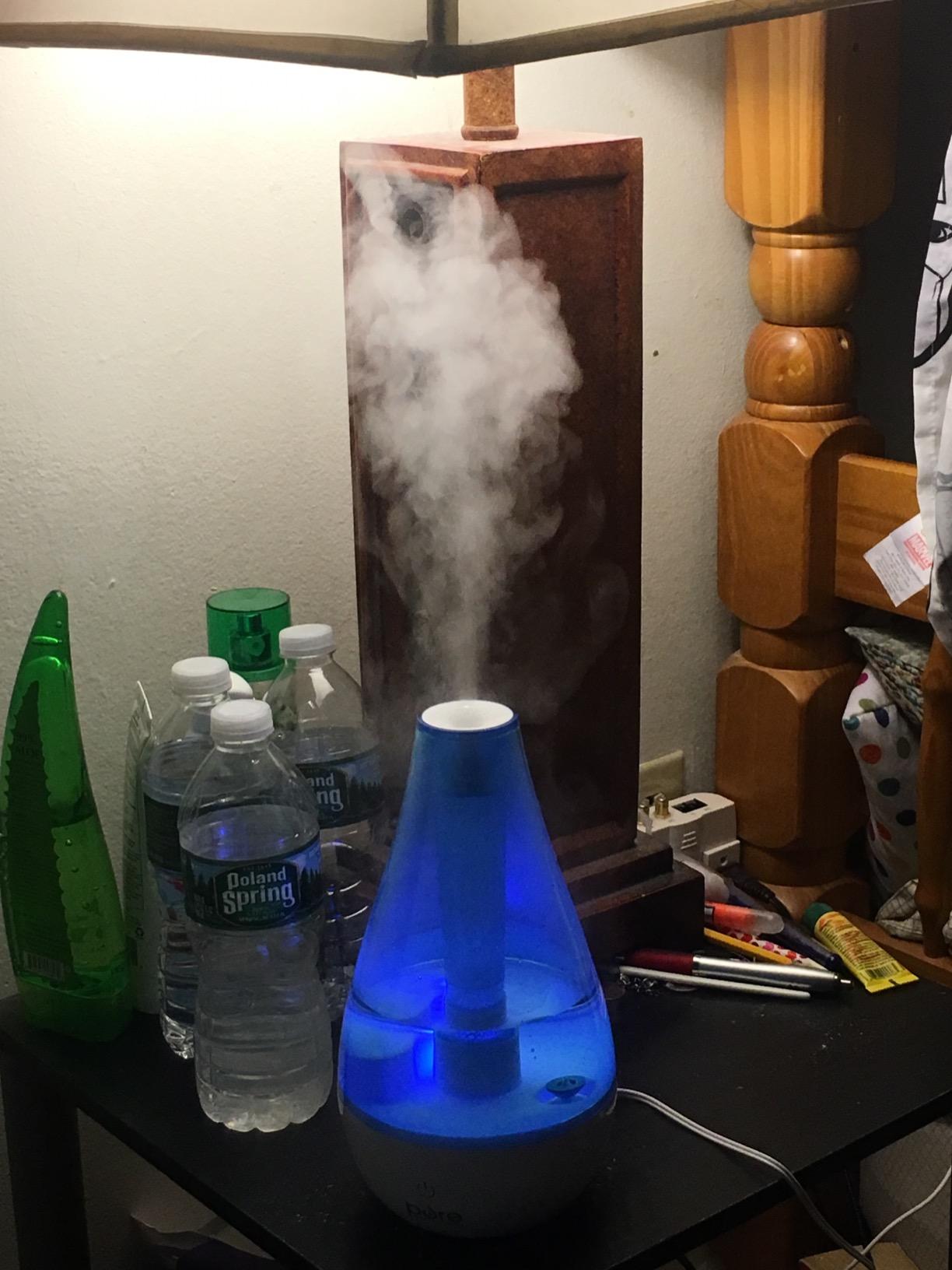 Pure Enrichment MistAire Ultrasonic Cool Mist Humidifier - Quiet Air Humidifier for Bedroom, Nursery, Office, & Indoor Plants - Lasts Up To 25 Hours customer photo 2