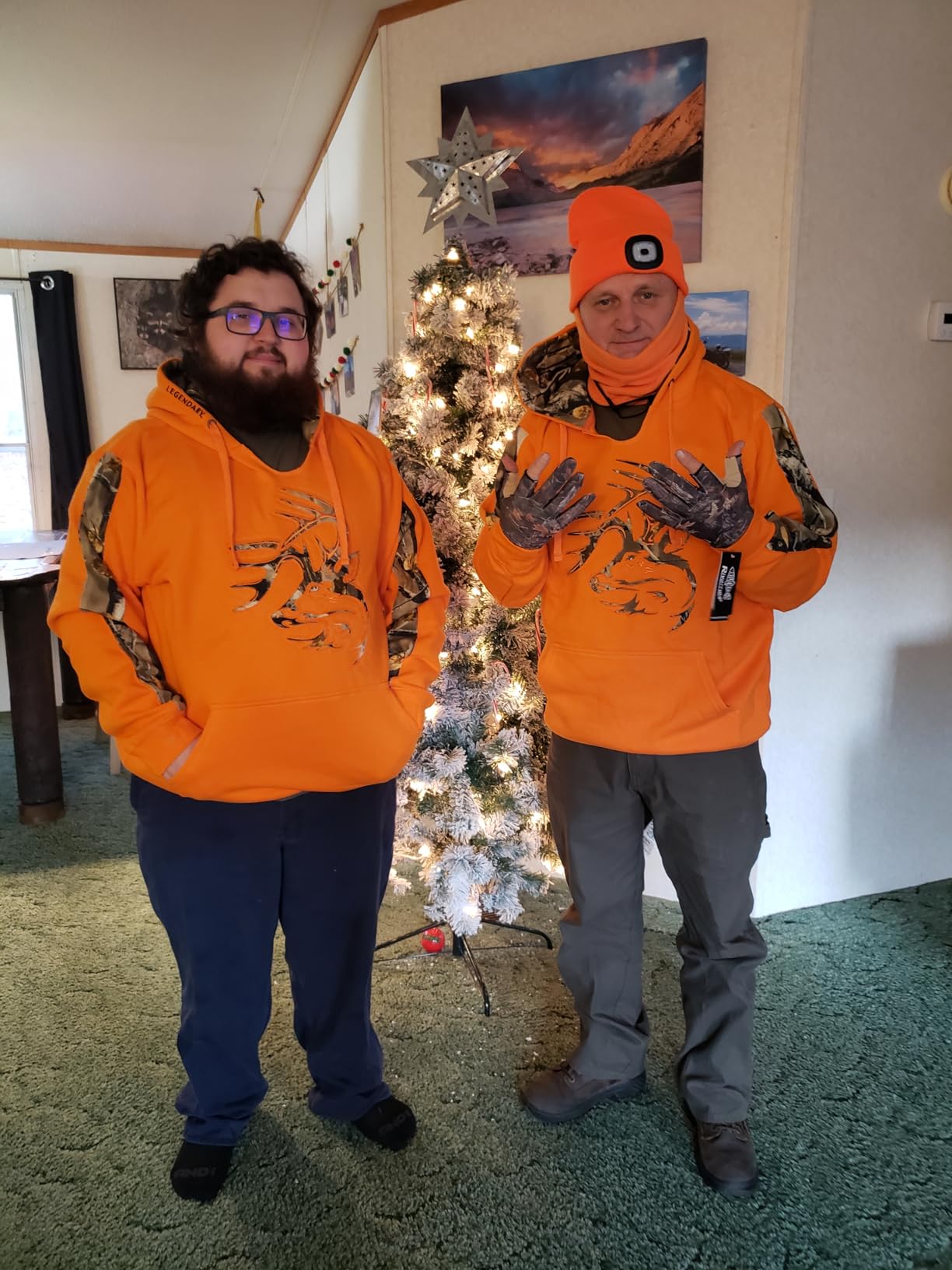 Legendary Whitetails Mens Plaid Camo Pullover Hoodie customer photo 2