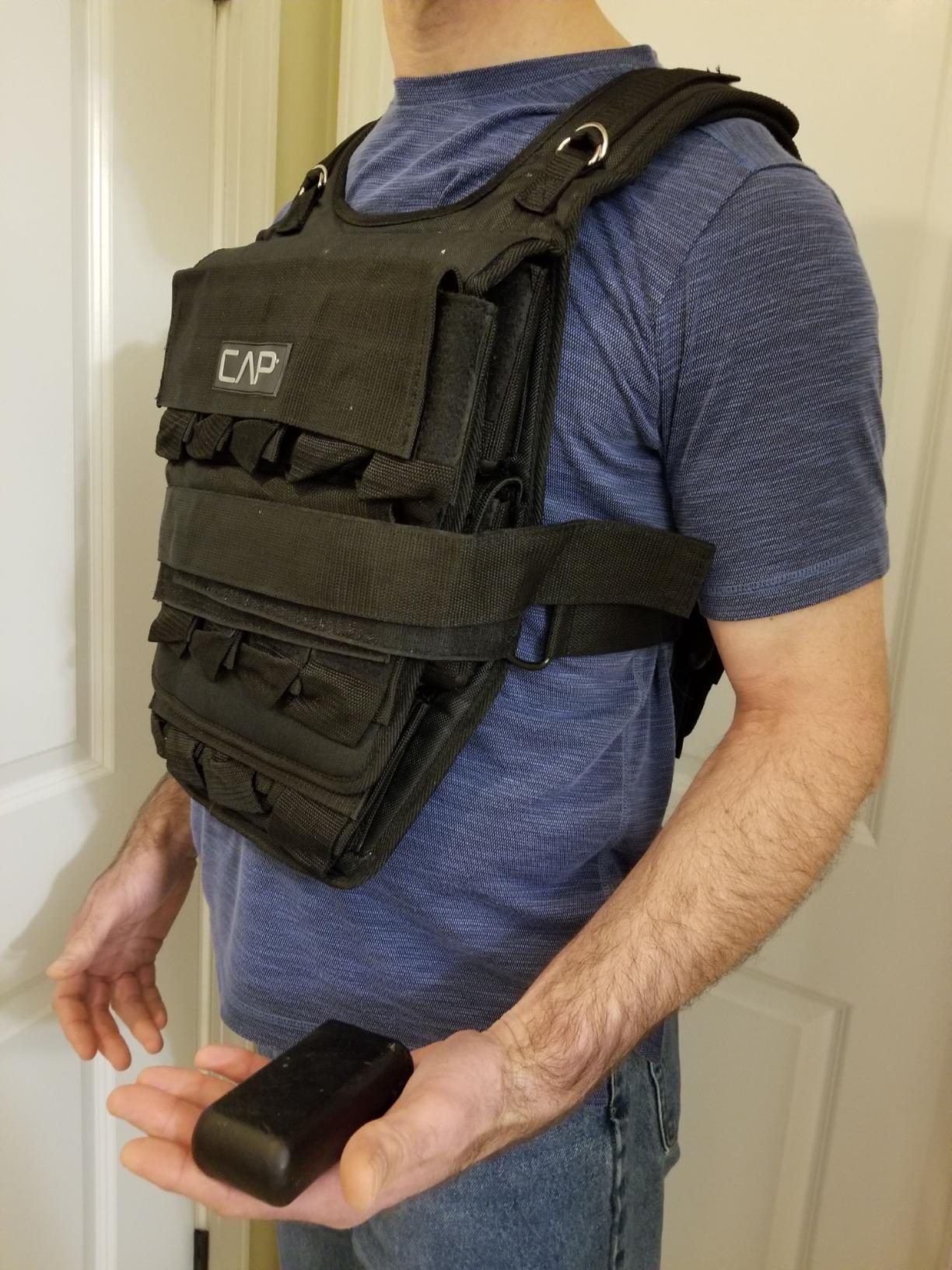 CAP Adjustable Weighted Vest 20-150 lbs for Strength Training, Running & Workouts, Weight Vest for Men & Women, Fitness Training Vest customer photo 1