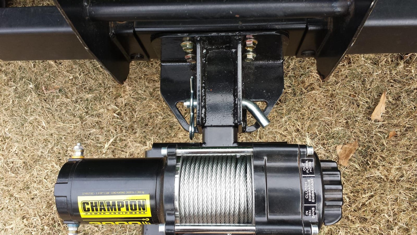 ATV/UTV Winch Mounting Plate for 2 Inch Receivers - Made in U.S.A. customer photo 2