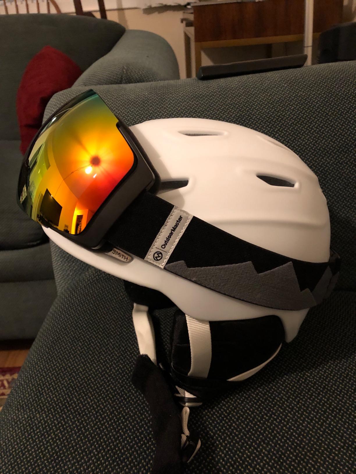OutdoorMaster Ski Goggles PRO, OTG Snow Goggles with Interchangeable Lens | Frameless quick-change magnetic ski goggles for men and women with anti-fog, OTG fit, UV400 protection, carry case. customer photo 2