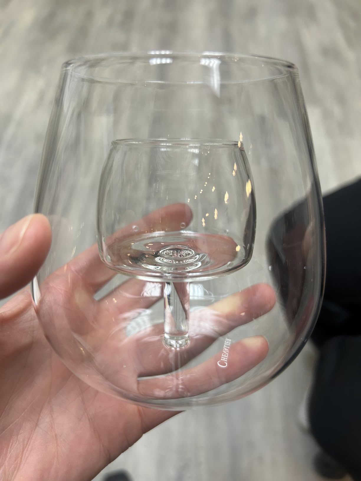 Stemless Aerating Wine Glasses (Set of 2) by Chevalier Collection - Patented Wine Glasses with Built In Aerator customer photo 1