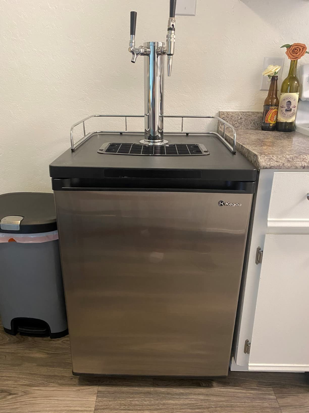 Kegco HBK209S-2 Keg Dispenser, Stainless Steel, 2 Faucet without Kegs customer photo 2