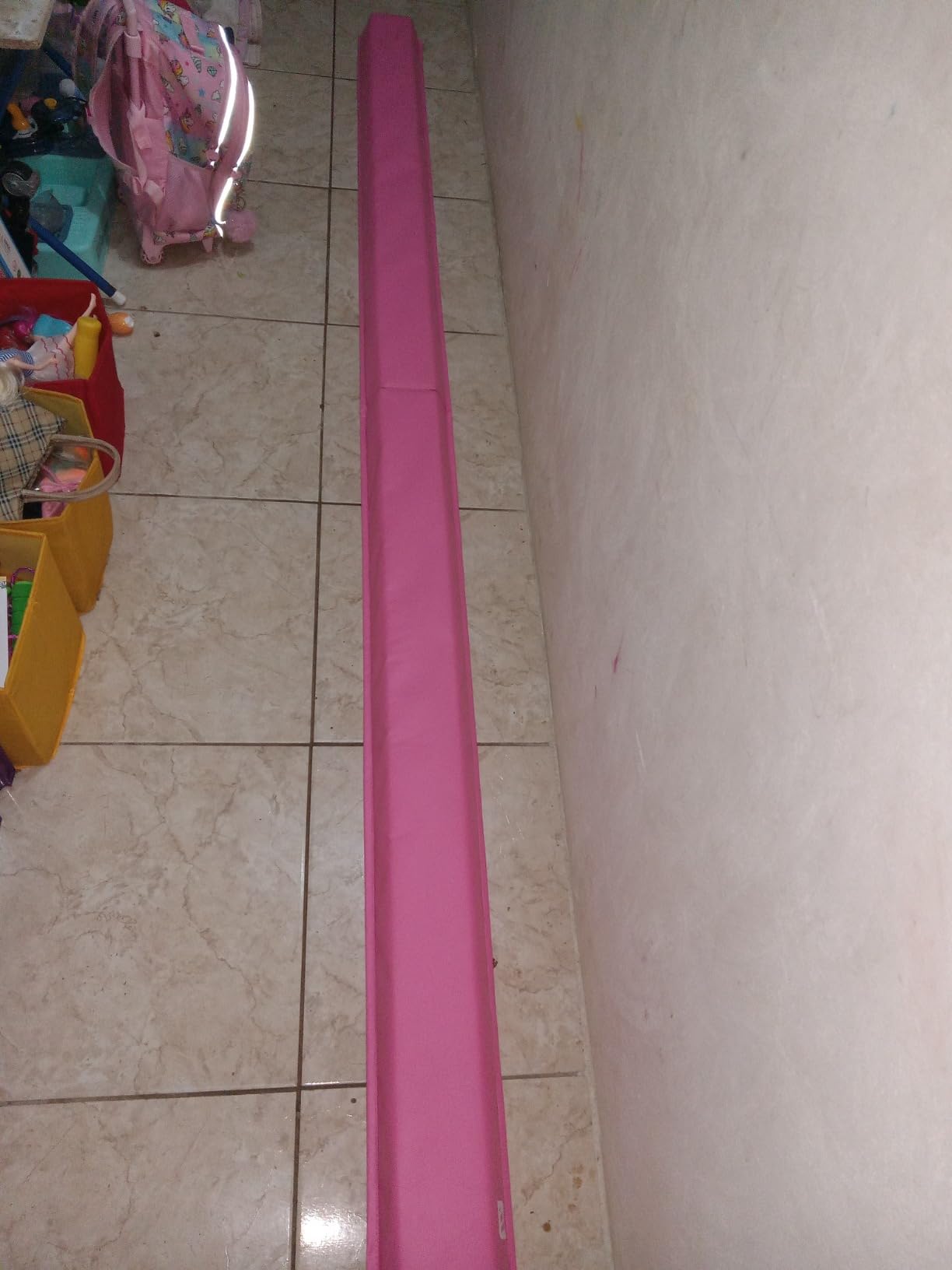 We Sell Mats 9 ft Folding Foam Balance Beam Bar, Portable Gymnastics Equipment for Gymnast, Children or Cheerleaders customer photo 1