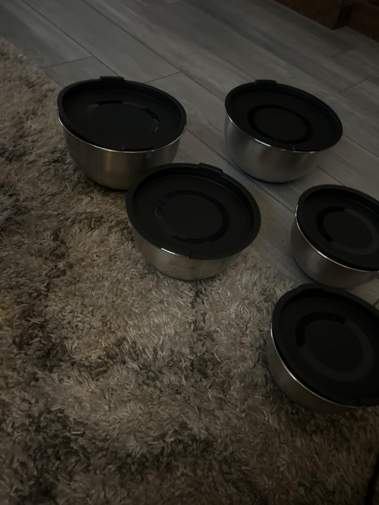 Priority Chef Premium Mixing Bowls With Lids Set, Airtight Lids, Thicker Stainless Steel, Non-Slip Base, 5 Nesting Steel Bowls for Kitchen, Large Prep Metal Bowl Set 1.5/2/3/4/5 Qt, Black customer photo 2