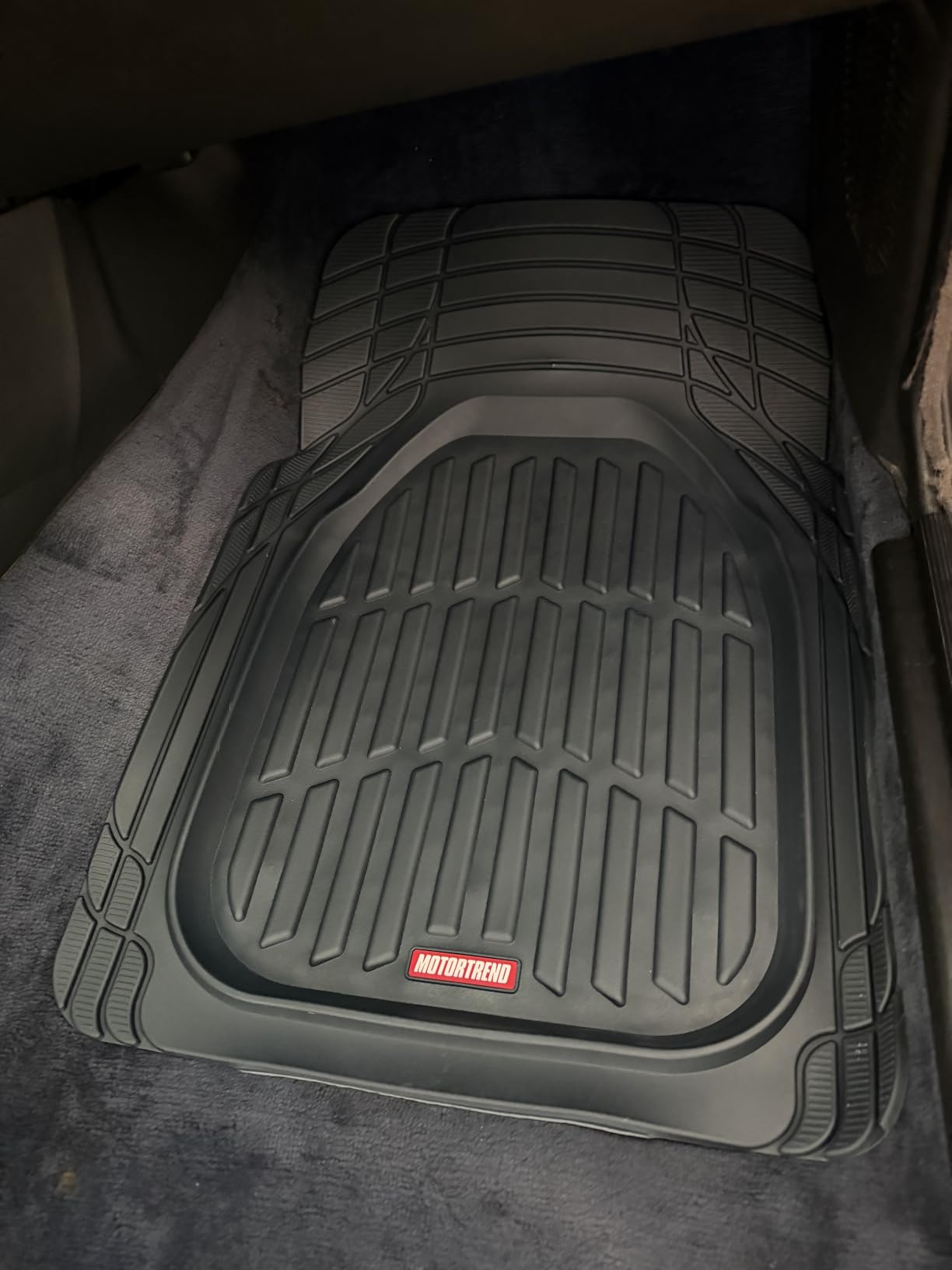 Motor Trend FlexTough Floor Mats for Cars, Black Deep Dish All-Weather Car Mats, Waterproof Trim-to Fit Automotive Floor Mats for Cars Trucks SUV, Universal Floor Liner Car Accessories customer photo 2