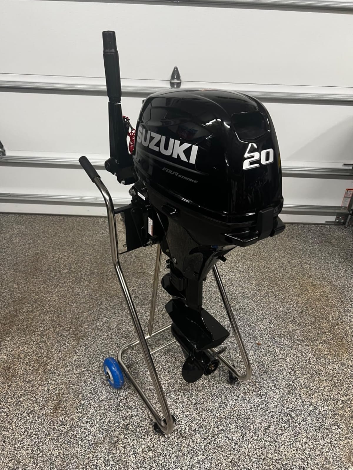BRIS Stainless Steel Boat Outboard Motor Stand Cart Dolly with Wheel Enginee Carrier customer photo 2