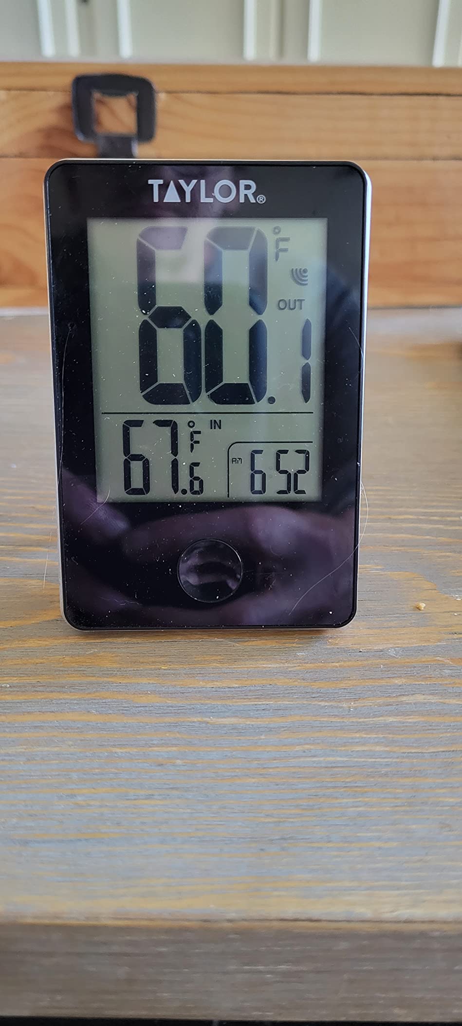 Taylor Wireless Digital Indoor Outdoor Thermometer, Easy-to-Read LCD, Black Design, Accurate Temperature Display for Patio, Pool, and Indoor Areas customer photo 2