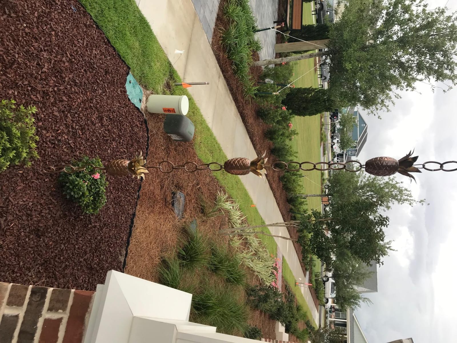 Good Directions 100% Pure Copper Pineapple Rain Chain, 8-1/2 Feet Long, Artistically Designed, Replaces Gutter Downspout customer photo 2