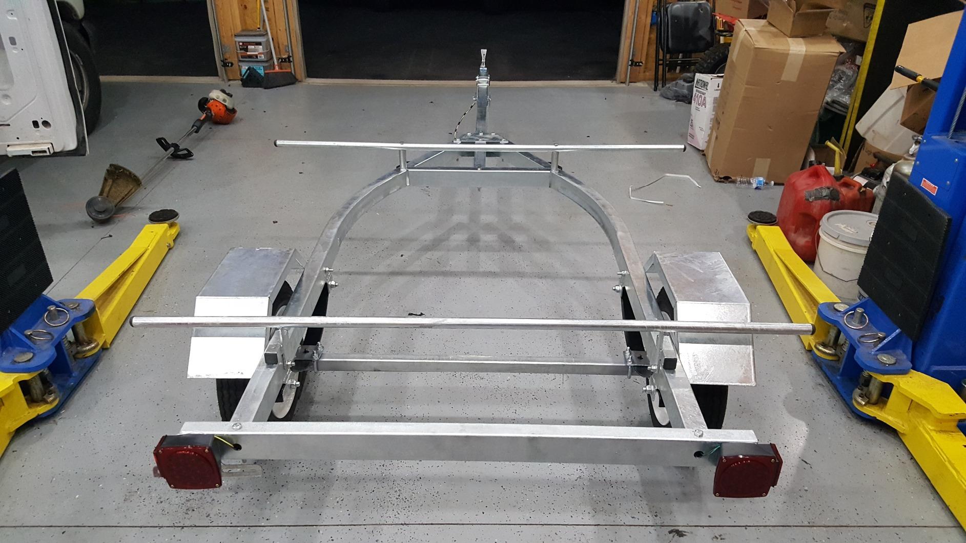 Ruff-Sport Trailer - Galvanized Finish for Kayak, Bicycle, and SUP customer photo 2