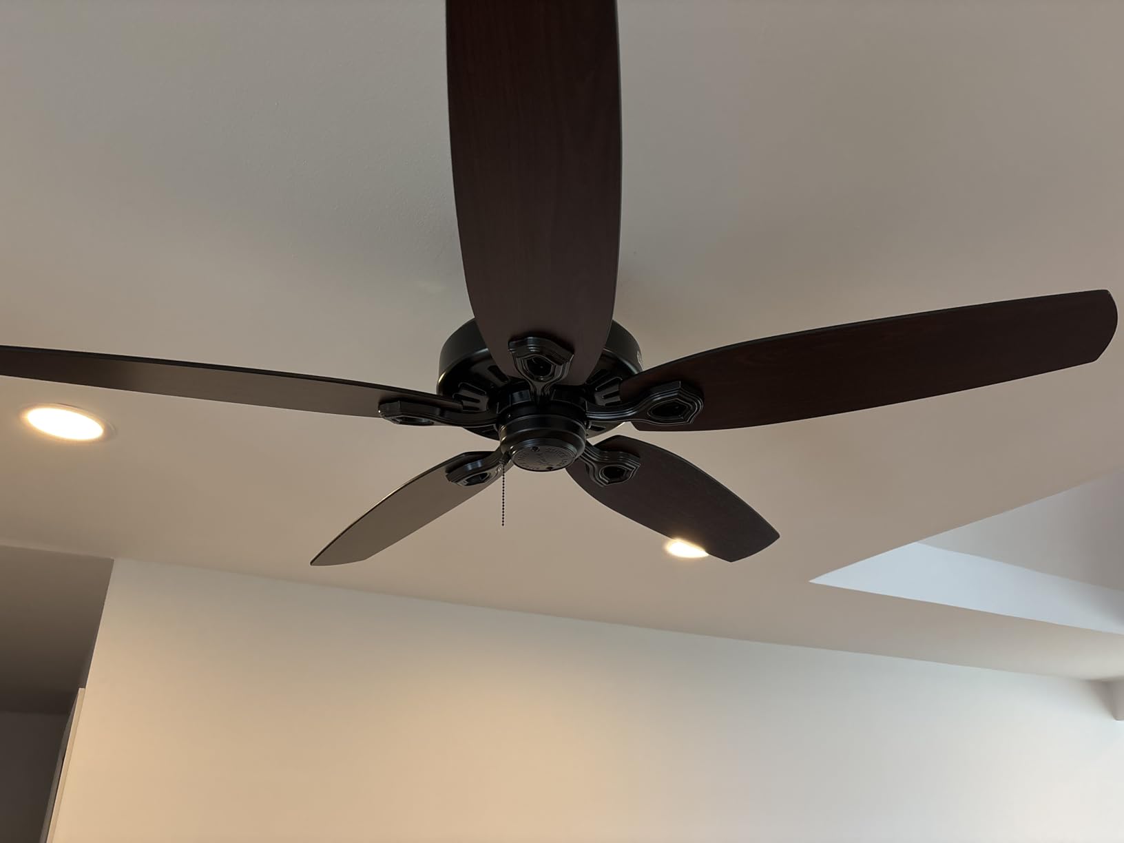 Hunter Builder Elite, Outdoor or Indoor, Ceiling Fan, 52 inch, Matte Black | No Light, Standard Mount, Pull Chain, 5 Blades, For Living Room, Patio, Porch, 53294 customer photo 2