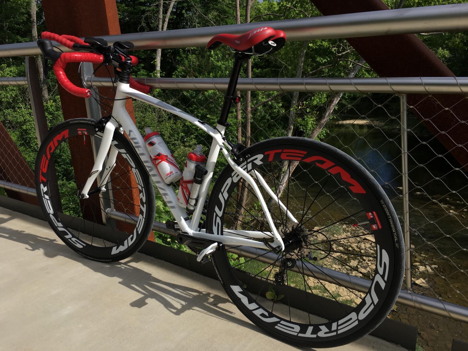 Superteam Carbon Fiber Road Bike Wheels 700C Clincher Wheelset 50mm Matte 23 Width customer photo 2