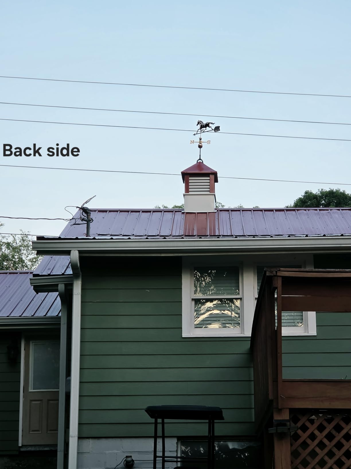 Good Directions Polished Copper Trotting Horse Weathervane - Decorative Rooftop Accent for Barns, Homes, Sheds, and Cupolas - Durable & Handcrafted customer photo 1