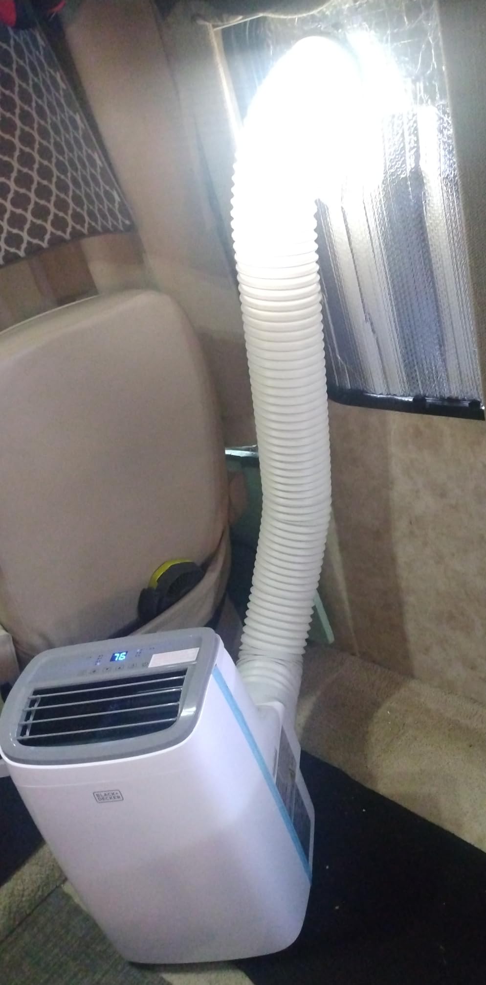 BLACK+DECKER Portable Air Conditioner, 9,000 BTU, BPACT08WT, White | 5,300 BTU SACC for Rooms up to 400 Sq. Ft., 3-in-1 Portable AC, Fan and Dehum with Follow Me Remote Control customer photo 1