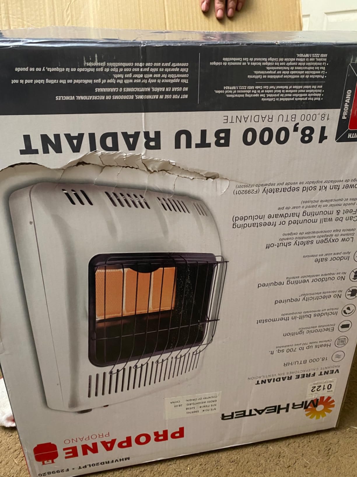 Mr. Heater 18,000 BTU Vent Free Radiant Propane Heater customer photo 2