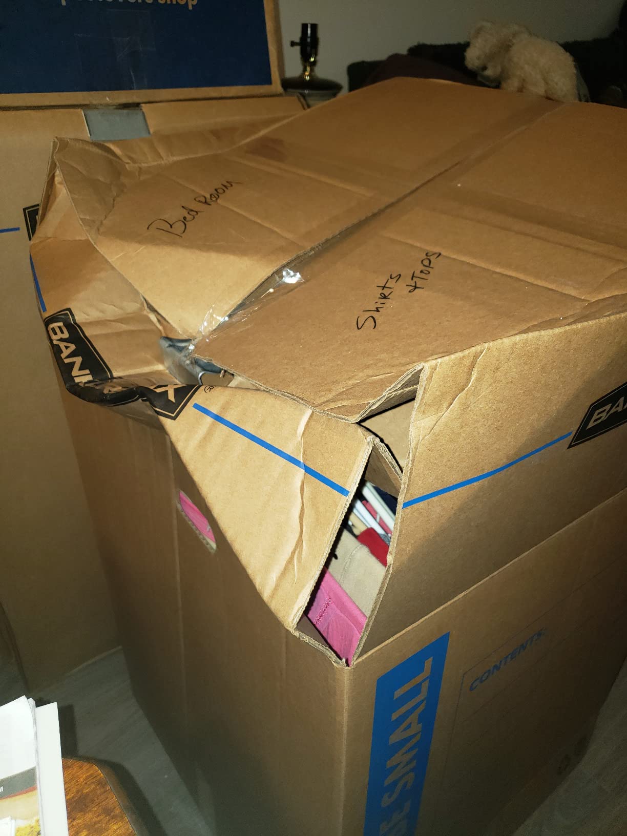 ‎Bankers Box 3-Pack Short Wardrobe Moving Boxes, 20