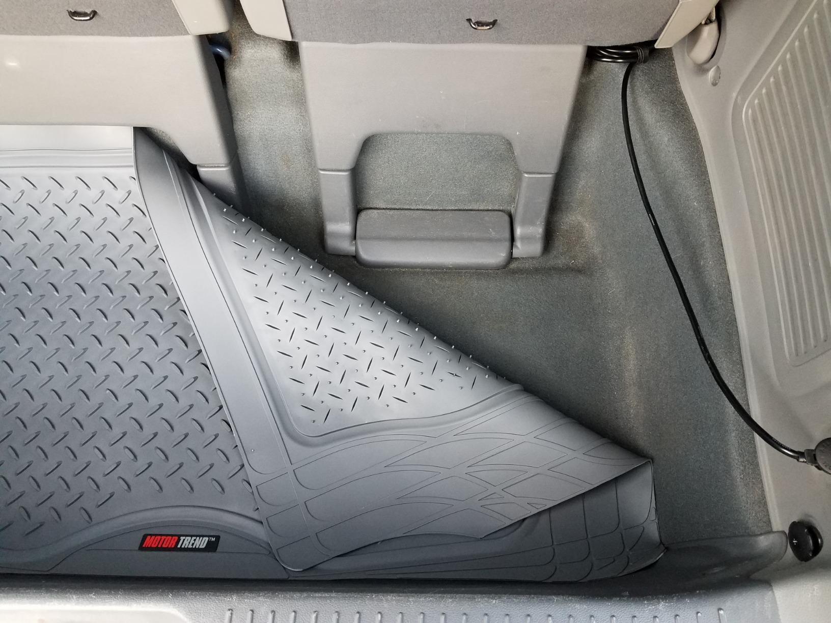 Motor Trend Heavy Duty Utility Cargo Liner Floor Mats for Car Truck SUV, Trimmable to Fit Trunk, All Weather Protection Black customer photo 1