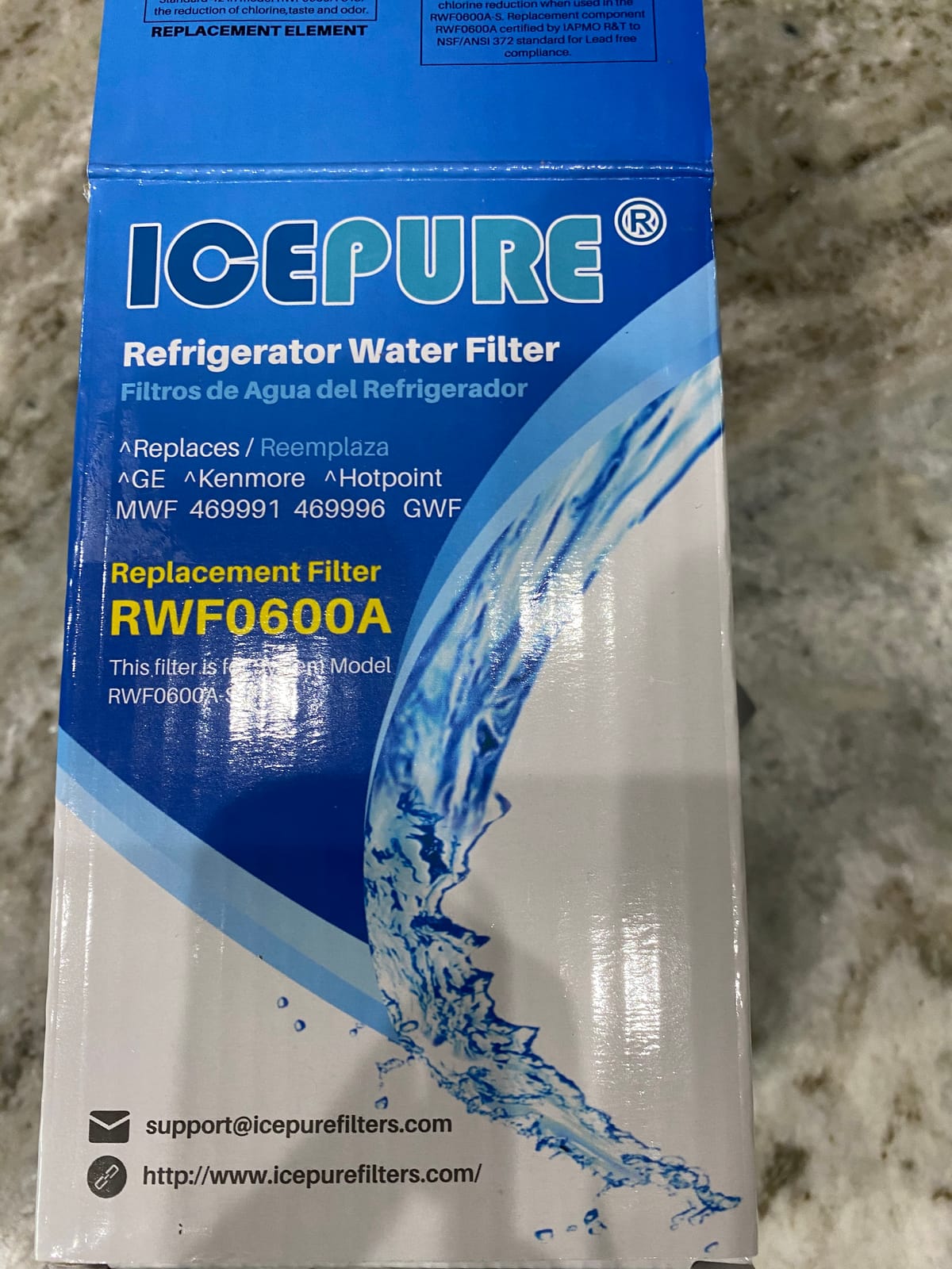 AQUA CREST AQF-FF13 Water Filter, Replacement for GE MWF, 3 Pack customer photo 1