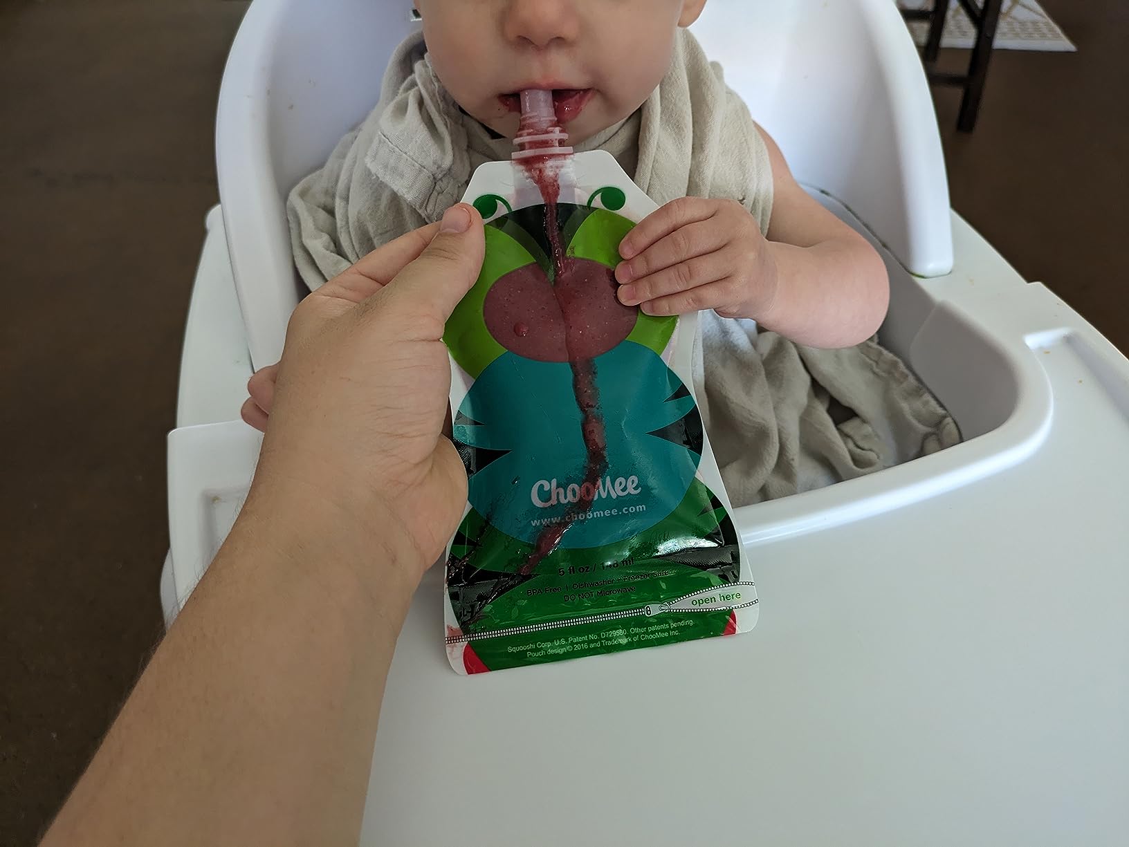 ChooMee Reusable Baby Food Pouches | BPA Free | Refillable Toddler Squeeze Pouches for Homemade Purees, Applesauce & Yogurt | Double Zipper, Easy Fill & Wide Bottom | 8CT, 5oz SnakPack FreshSquad customer photo 1