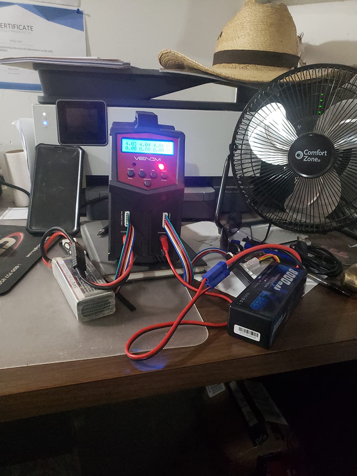 Venom Power Pro Duo LiPo Battery Charger - LCD Screen, Charging Leads - Balance Charger & Discharger for LiPo, LiHV, Li-Ion, Life, NiMH, NiCD, Pb Batteries - Power Supply for 1S- 6S, Drone & RC Cars customer photo 1