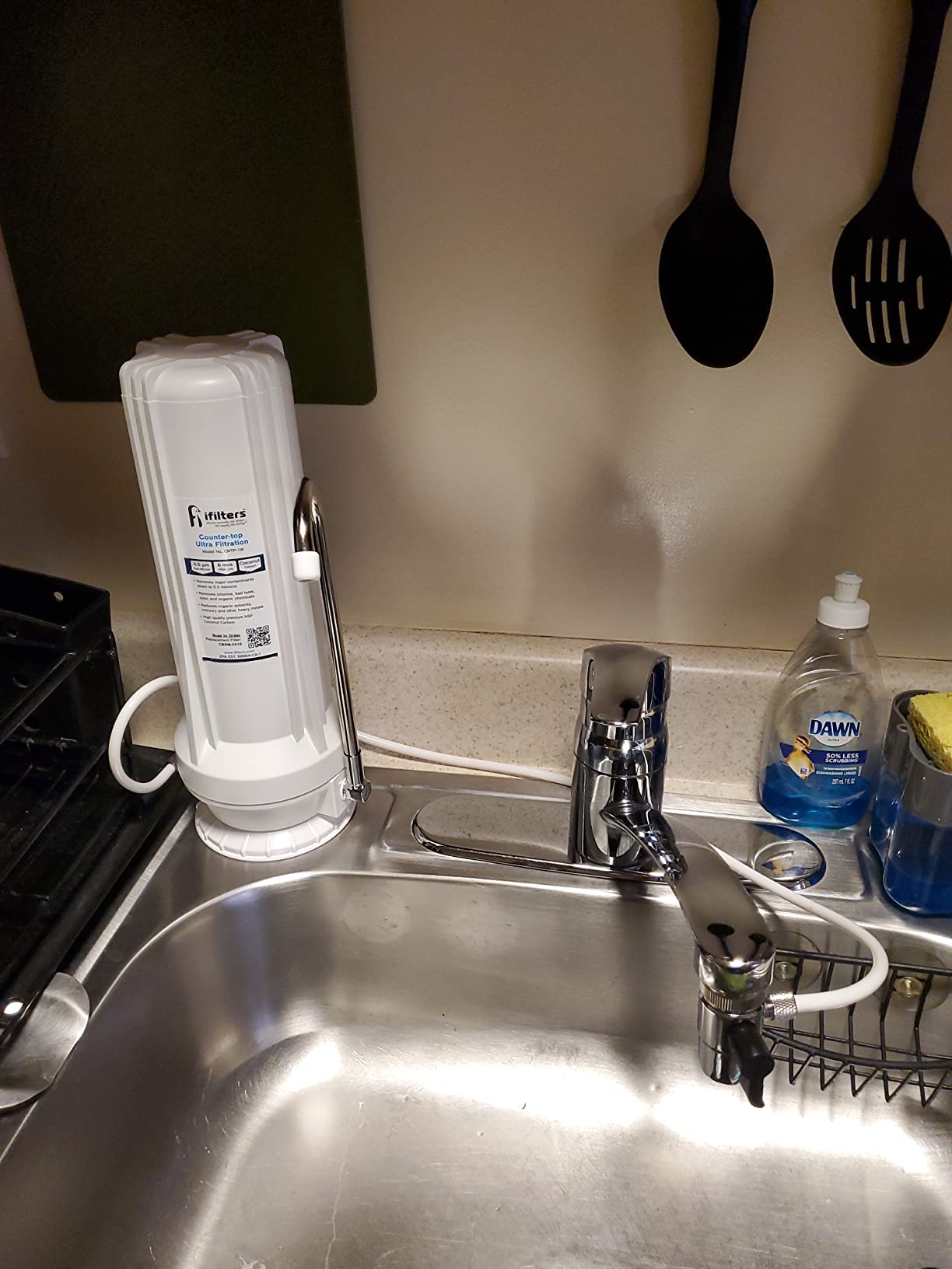 iFilters CNTP-1W Countertop Water Filter with 0.5 Micron Carbon Block | Reduces CTO, VOCs, Cysts, Pesticides, Bad Taste & Odor customer photo 2