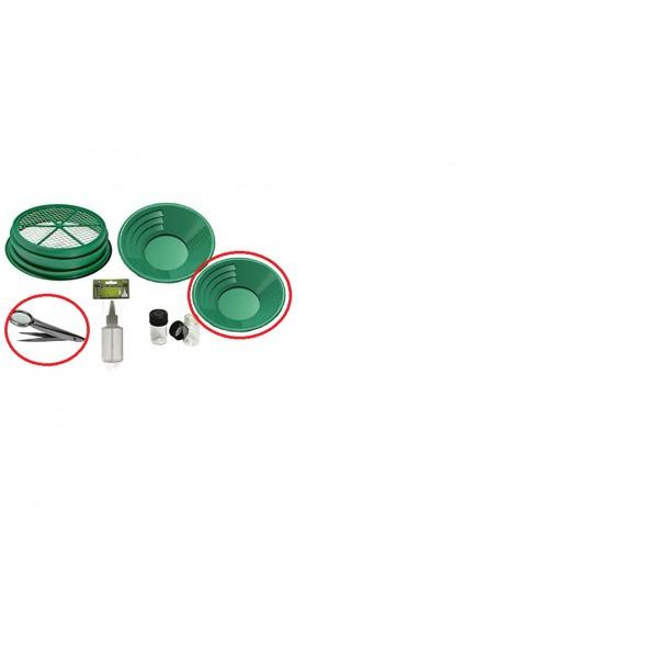 SE 11-Piece Gold Panning Kit - Complete Prospecting Set with Pans, Sieves, Tweezers, Glass Bottles, Sand Magnet, and More - GP5-KIT111 customer photo 2