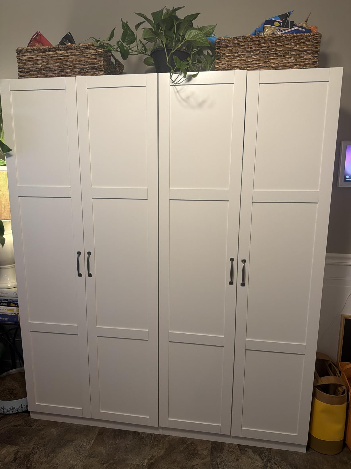 Sauder Select Storage Cabinet, Pantry Cabinet Kitchen Storage with Adjustable Shelves, Bathroom Storage Cabinet, in Highland Oak customer photo 2