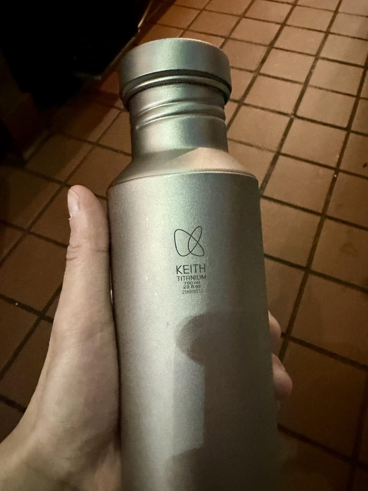 Keith Ti3032 Grade 1 Titanium Plastic-Free Sport Bottle 23.6 fl oz customer photo 2